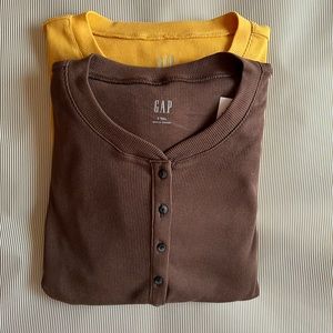 2 Henley Top Bundle szS Tall